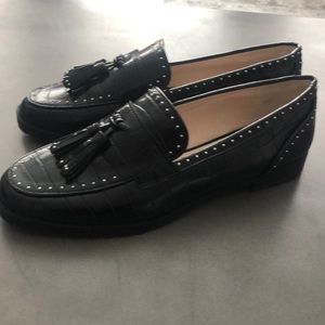 Zara black loafers